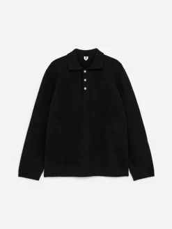 Boiled Wool Polo Shirt