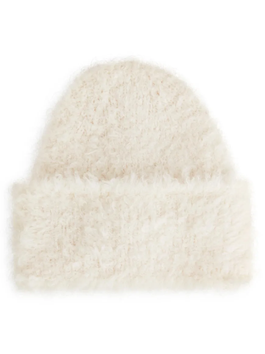 Bouclé Wool Beanie