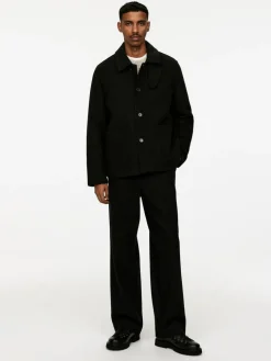 Boxy Wool-Blend Jacket