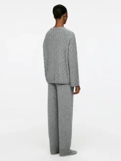 Cashmere-Wool Cable-Knit Jumper