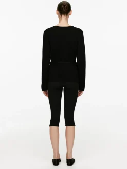 Cashmere-Wool Wrap Cardigan