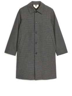 Checkered Car Coat