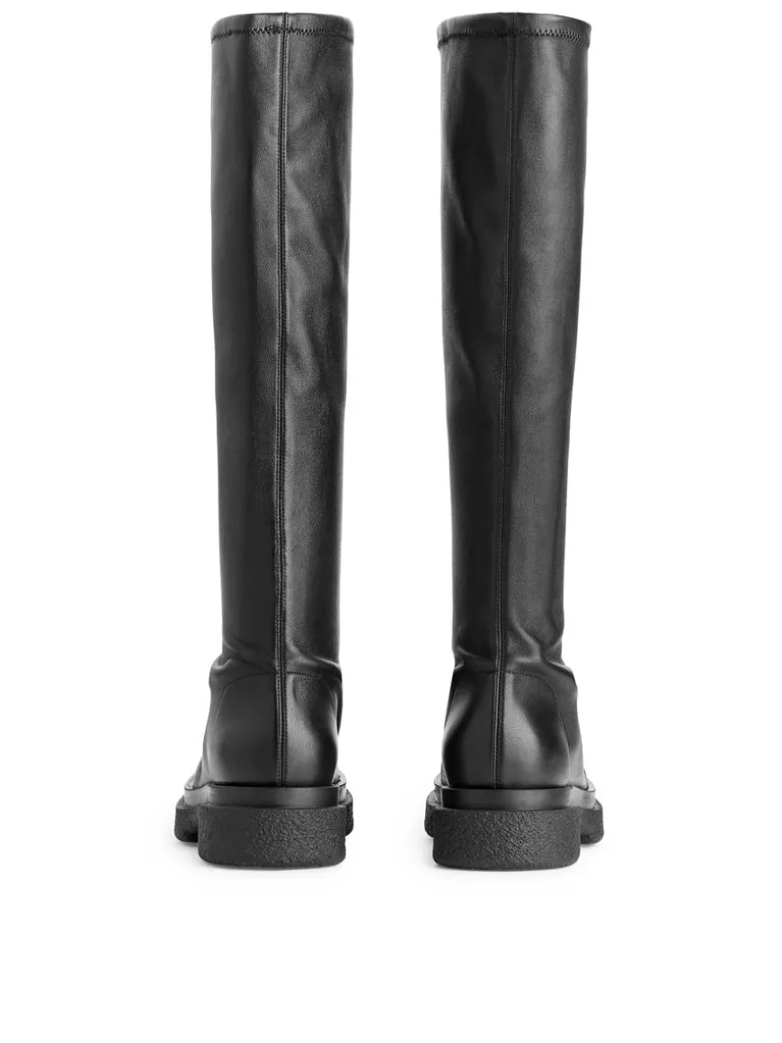 Chunky Leather Boots