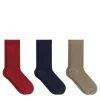 Cotton Rib Socks Set Of 3