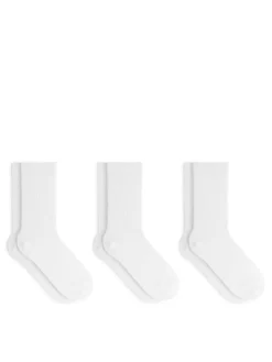 Cotton Rib Socks Set Of 3