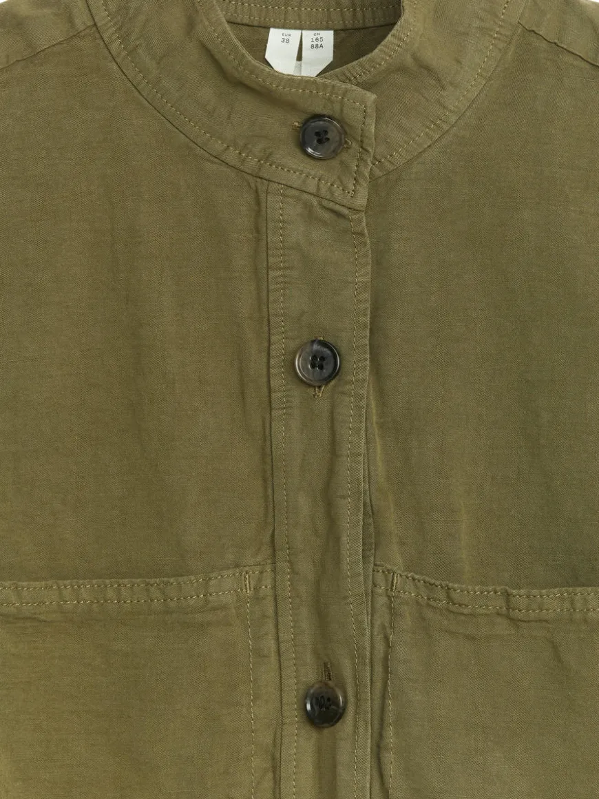 Cotton-Linen Overshirt