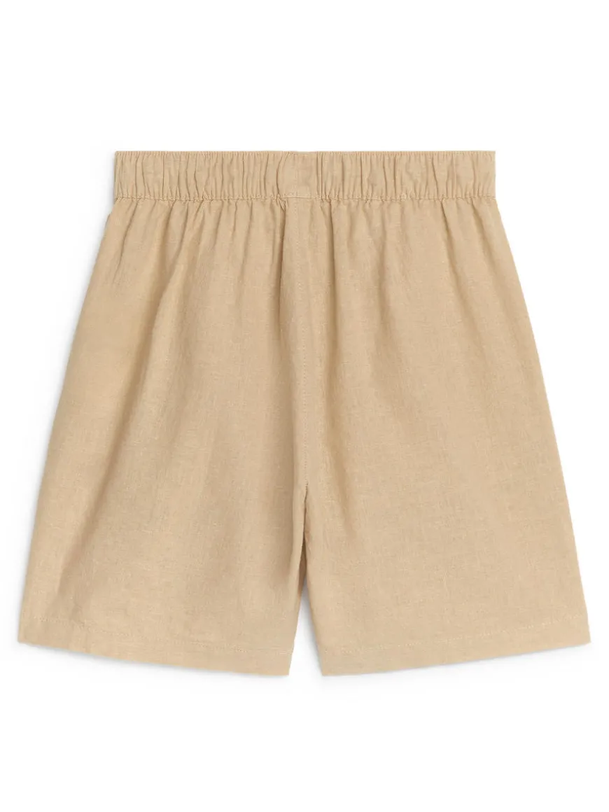 Cotton-Linen Shorts