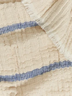 Crinkled Linen Blend Blanket