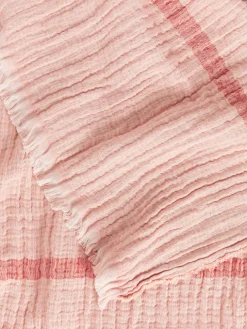 Crinkled Linen Blend Blanket