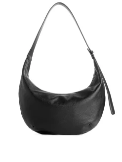 Curved Leather Bag