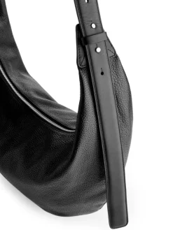 Curved Leather Bag