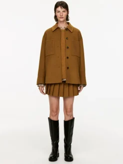 Double-Face Wool-Blend Shirt