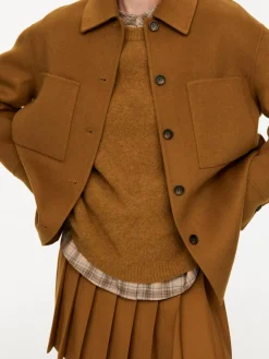 Double-Face Wool-Blend Shirt