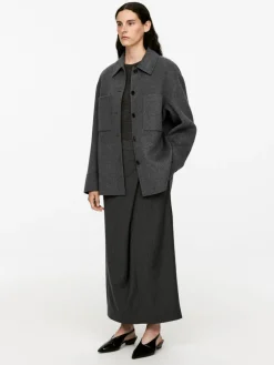 Double-Face Wool-Blend Shirt