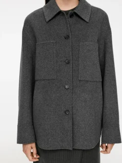 Double-Face Wool-Blend Shirt