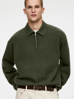 Double-Knit Half-Zip Jumper