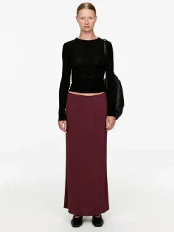 Drape Maxi Skirt