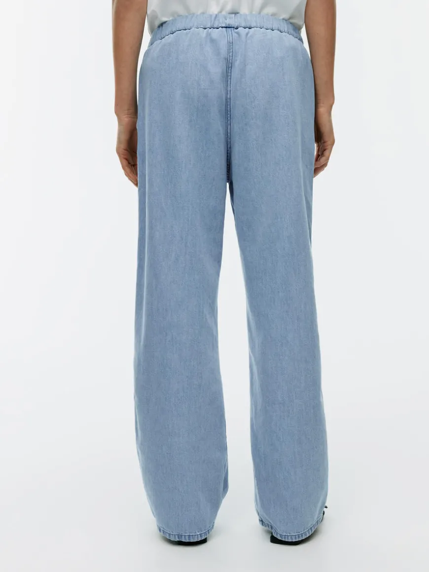 Drawstring Denim Trousers