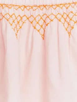 Embroidered Linen Skirt