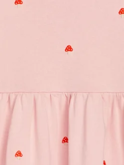 Embroidered Sweatshirt Dress