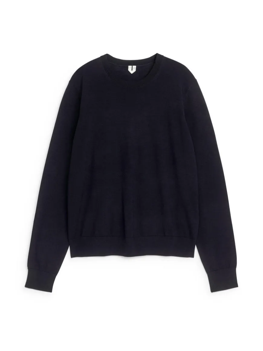 Fine-Knit Merino Jumper