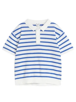 Fine-Knit Polo Shirt