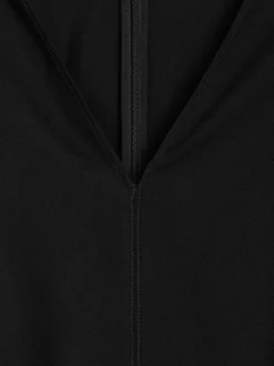 Flared Wool-Blend Midi Dress