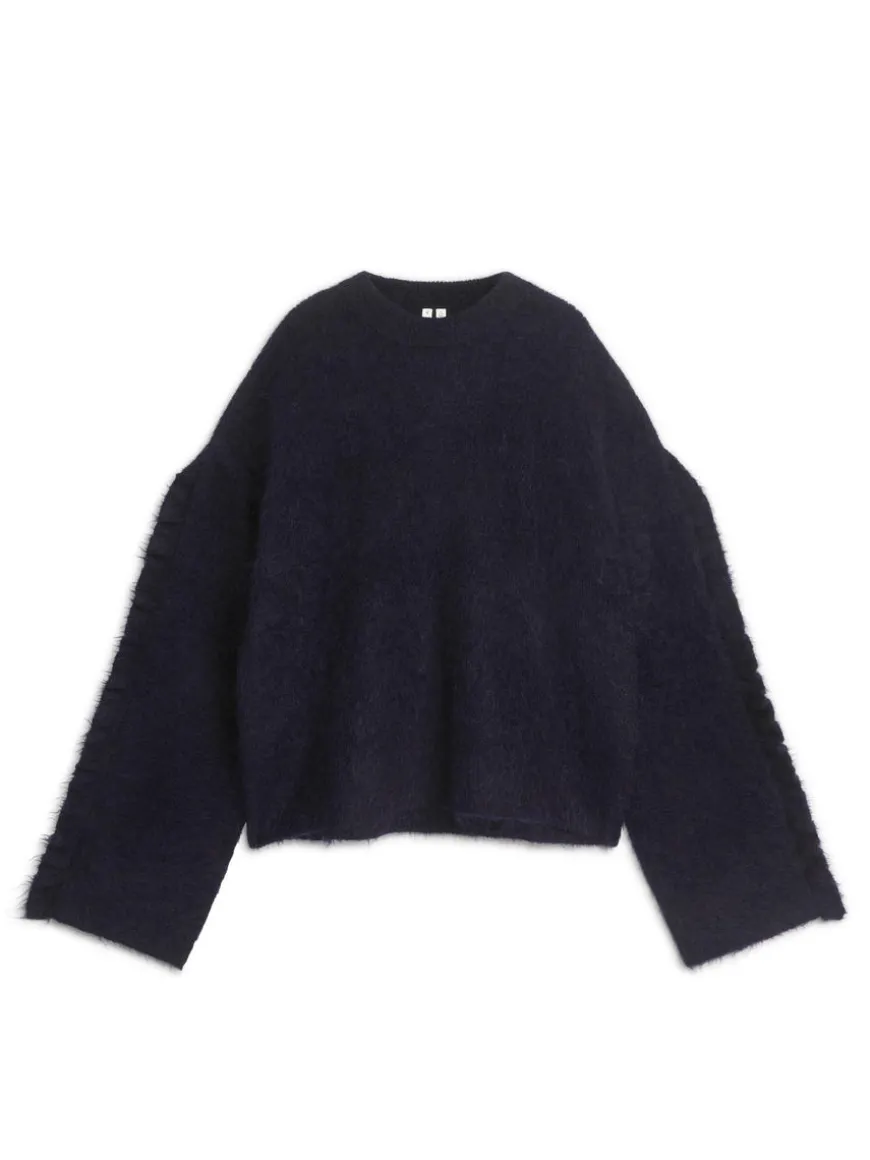 Frill Mohair-Wool Blend Jumper