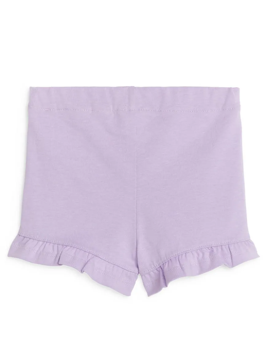 Frilled Jersey Shorts