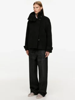 Fuzzy Wool-Blend Jacket