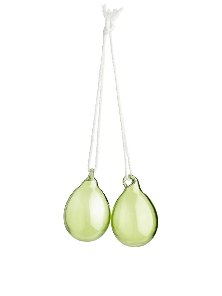 Glass Eggs Set Of 2