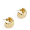 Gold-Plated Hoop Earrings