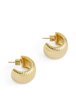 Gold-Plated Hoop Earrings
