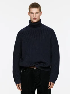 Heavy Wool Roll-Neck Jumper