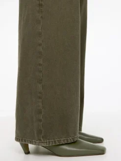 Heeled Leather Mules