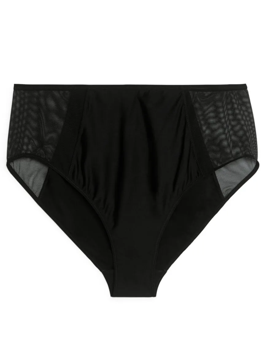 High Waist Mesh Briefs