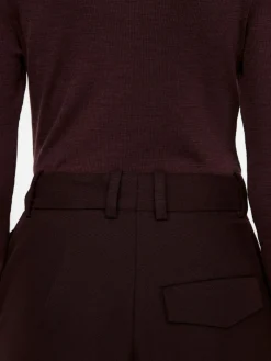 High-Waist Pleated Trousers