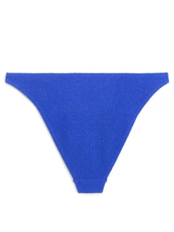 High-Waist Textured Bikini Briefs