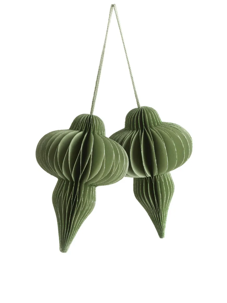 Honeycomb Ornaments Set Of 2