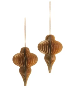 Honeycomb Ornaments Set Of 2
