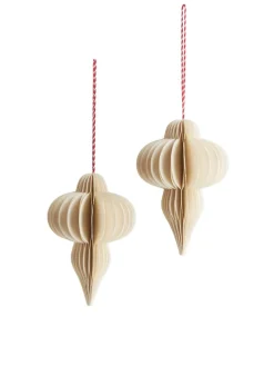 Honeycomb Ornaments Set Of 2