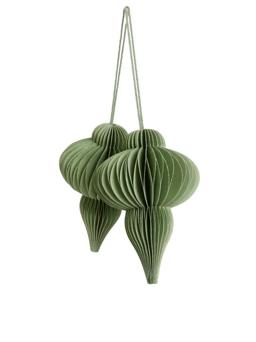 Honeycomb Ornaments Set Of 2