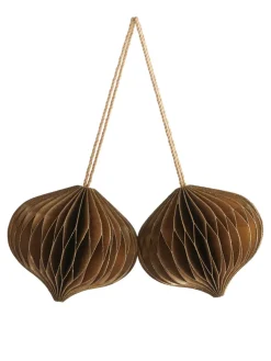 Honeycomb Ornaments Set Of 2