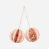 Honeycomb Ornaments Set Of 2