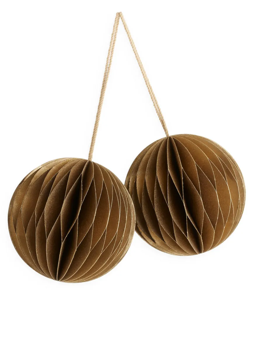 Honeycomb Ornaments Set Of 2