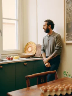 Hopsack Drawstring Trousers