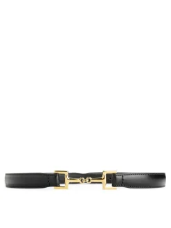 Horsebit Buckle Leather Belt