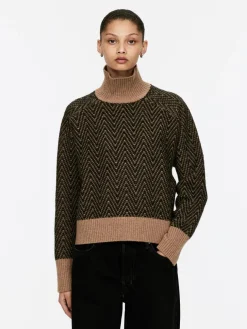 Jaquard-Knit Wool Jumper