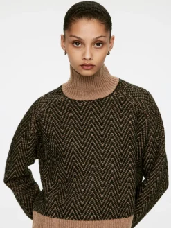 Jaquard-Knit Wool Jumper