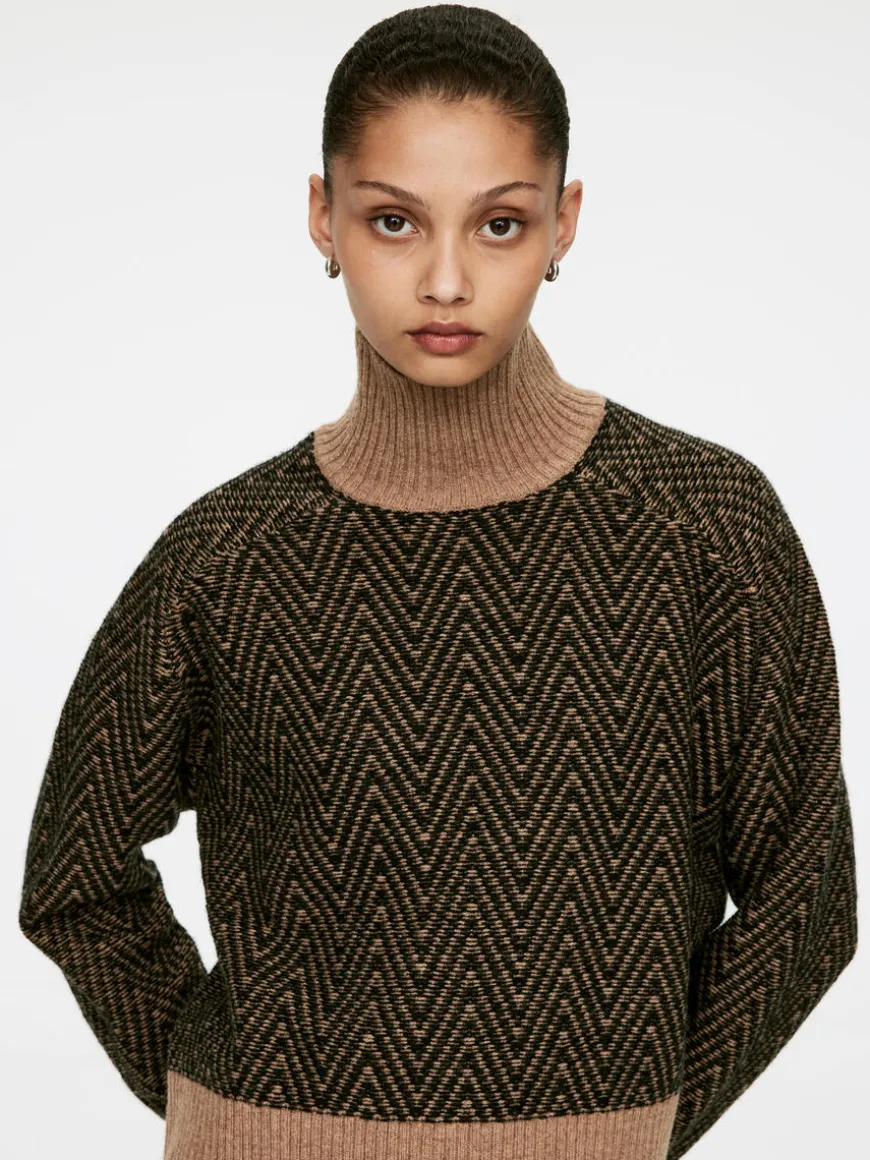 Jaquard-Knit Wool Jumper